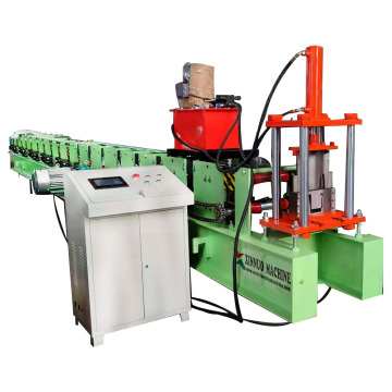 steel roofing metal water rain gutter roll forming machine that manufactures square tube